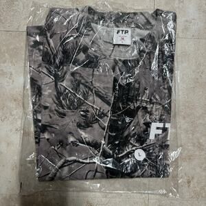 FTP Gray Tree Camo Logo Tee
